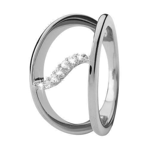 Christina Topaz Wave blank dobbelt ring, model 3.15.A-57 køb det billigst hos Guldsmykket.dk her